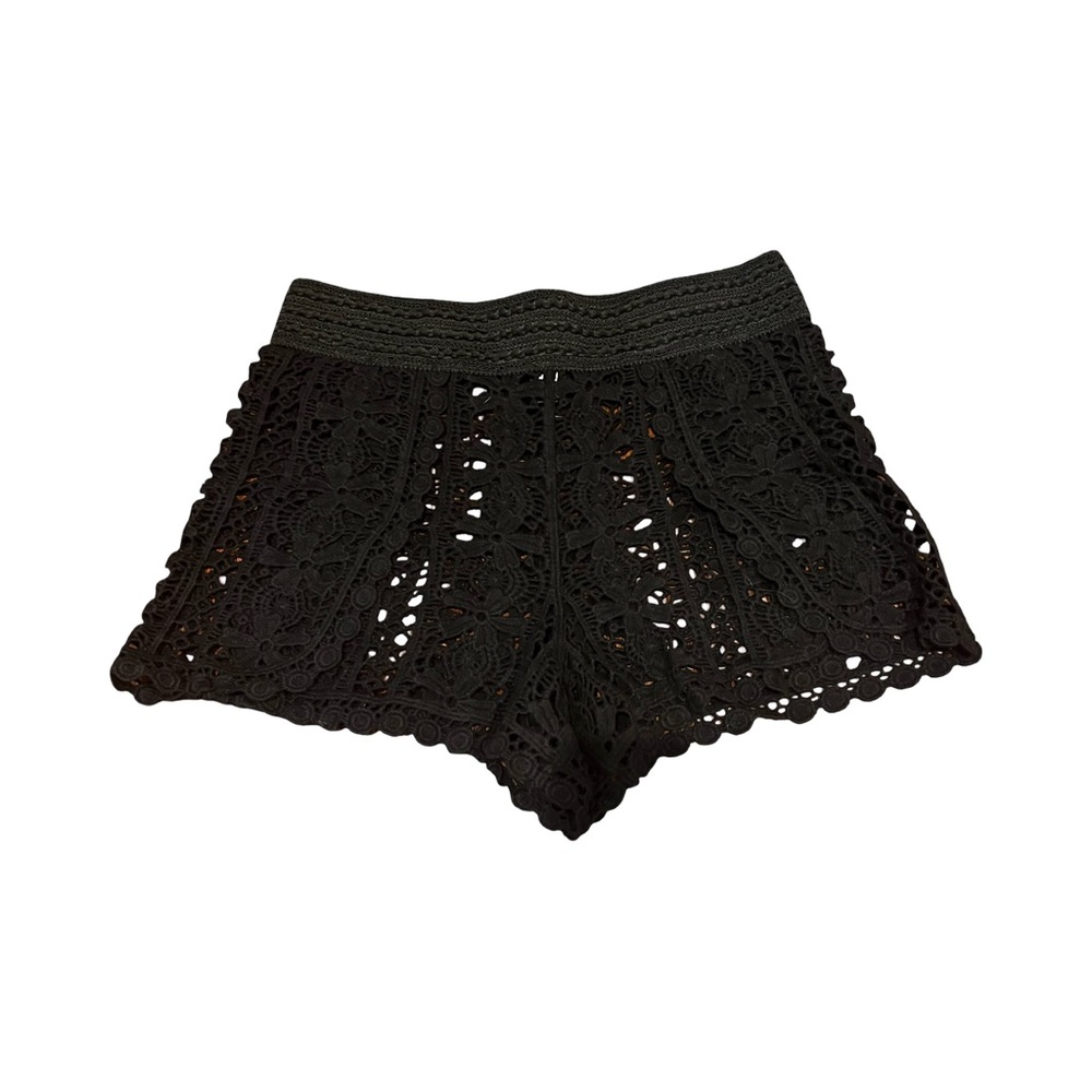 Gianni Bini Black Crocheted Women Shorts size S